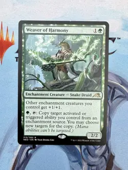 Weaver of Harmony Kamigawa: Neon Dynasty Regular Enchantment MTG Commander - Image 1