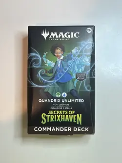 MTG Quandrix Unlimited Commander Deck - Secrets of Strixhaven Magic Deck SEALED - Image 1