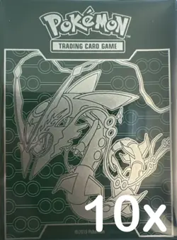 10 sleeves Mega Rayquaza | XY XY06. Roaring Skies ETB Pokemon Card Game (2015) - Image 1