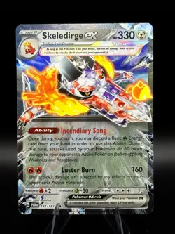 Pokemon Skeledirge EX 137/182 SV04 Paradox Rift Double Rare - Image 1
