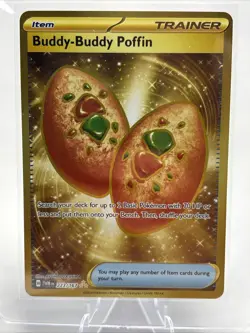 Buddy-Buddy Poffin 223/167 Gold Pokemon Twilight Masquerade NM/M - Image 1