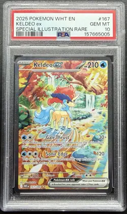 Keldeo ex PSA 10 167/086 Sv: White Flare Special Illustration Rare PSA 10 - Image 1