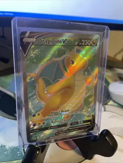 Pokemon Go Full Art Holo Rare Dragonite v 76/78 Pokemon Tcg - Image 2
