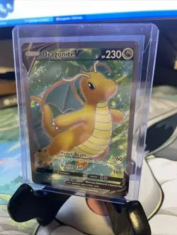 Pokemon Go Full Art Holo Rare Dragonite v 76/78 Pokemon Tcg - Image 3