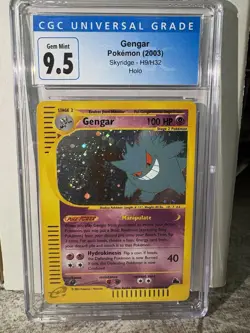 Pokemon Skyridge Gengar H9 Holo CGC 9.5 Swirl - Image 1