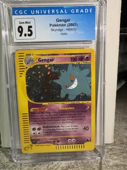 Pokemon Skyridge Gengar H9 Holo CGC 9.5 Swirl - Image 2