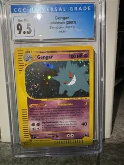 Pokemon Skyridge Gengar H9 Holo CGC 9.5 Swirl - Image 3