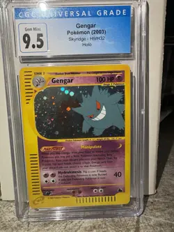 Pokemon Skyridge Gengar H9 Holo CGC 9.5 Swirl - Image 4