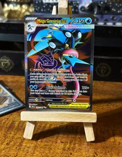 Pokemon MEGA GRENINJA EX 100/086 - Chaos Rising - ULTRA RARE FULL ART - MINT - Image 1