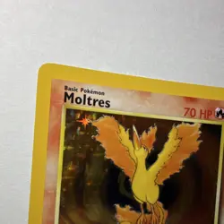 Pokemon TCG Moltres Fossil Holo Rare Unlimited 12/62 70 HP English Arita - Image 3