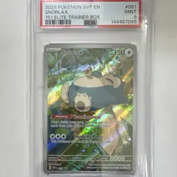 Pokemon PSA 9 2023 Snorlax 051 SVP SV Scarlet & Violet Promo EN Holo - Image 1