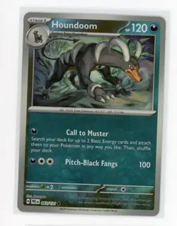 2025 Pokemon TCG Prismatic Evolutions Houndoom Masterball Holo #063/131 (CF) - Image 1