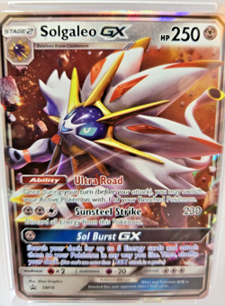PSA 9 MINT 2017 Pokemon SM Black Star Promo SM16 Solgaleo GX Holo - Image 2
