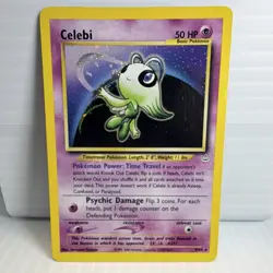 Pokemon Celebi Neo Revelation Holo Rare 3/64 50 HP Basic 2000 Mint / Never used - Image 2
