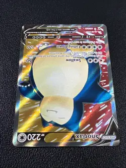 Pokemon Snorlax V ( Full Art ) Sword & Shield Ultra Rare Full Art Holo 197/202 - Image 3