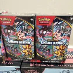 Chaos Rising Bundle | 2x Pokemon Centre ETB | 2x BOOSTER BUNDLE | 1x BOOSTER BOX - Image 2