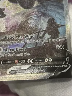 Pokemon Lugia V 186/195 Silver Tempest Alternate Art Holo Damaged - Image 5