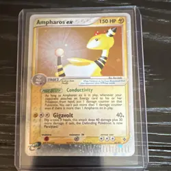 Pokemon TCG Ampharos ex 89/97 EX Dragon Holo Rare Lightning 150 HP 2003 English - Image 1