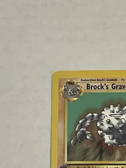 VTG Pokemon TCG Brock's Graveler 1st Edition 40/132 Gym Heroes Non-Holo WOTC - Image 4
