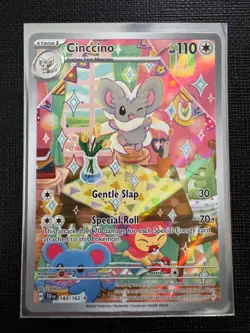 Cinccino 183/162 IR Full Art Holo POKEMON TCG Temporal Forces TEF ENGLISH NM/M - Image 1