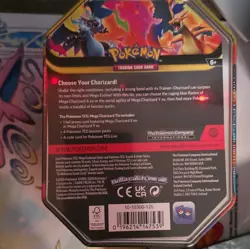Pokemon Mega Charizard X EX Tin Box English 2026 Promo Booster Packs Sealed - Image 3