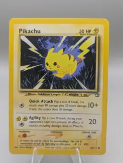 Pokemon Neo Genesis 1st Edition Pikachu 70/111 Non Holo - Image 1