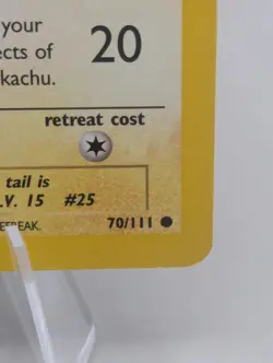 Pokemon Neo Genesis 1st Edition Pikachu 70/111 Non Holo - Image 4