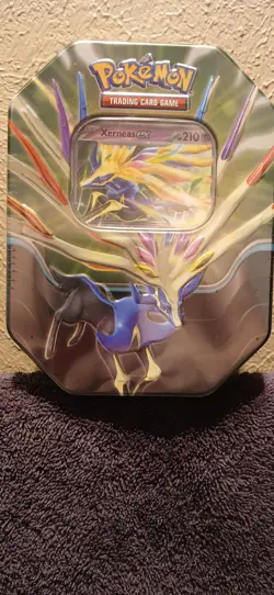 Pokemon TCG Azure Legends Xerneas EX Tin 4 Booster Packs, Sealed!!!! - Image 1