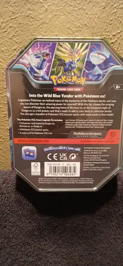 Pokemon TCG Azure Legends Xerneas EX Tin 4 Booster Packs, Sealed!!!! - Image 3
