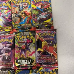 Pokemon Mega Evolution Packs Mixed Lot x11 - Image 3