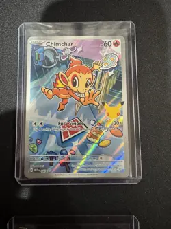 Chimchar 2025 Pokemon First Partner Illustration Collection NM - Image 1