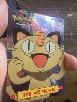 Meowth TV11 #52 Holo 1999 Pokemon Topps TV Animation Edition Puzzle Card - Image 2