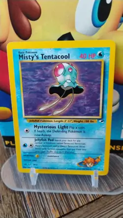 MISTY'S TENTACOOL Gym Heroes POKEMON Non-Holo 2000 Trading Card 32/132 - Image 1