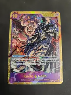 Kaido and Linlin OP08-119 SEC Alt One Piece TCG Two Legends NM Pack Fresh - Image 1