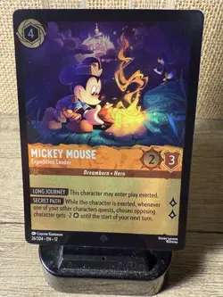 Lorcana Wilds Unknown Mickey Mouse - Expedition Leader - Super Rare Cold Foil! - Image 1