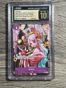 PSA 10 Yamato P-046 Promo Magazine Vol 17 One Piece Card Japanese - Image 1