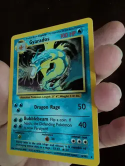 Pokemon Gyrados Holo Rare Card 6/102 1999 Base Set - Image 2