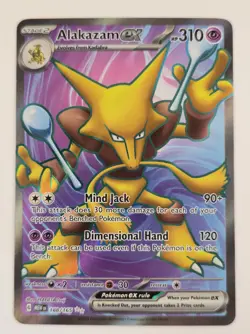 Alakazam EX Full Art Holo Card 188/165 SV Scarlet & Violet 151 Series - Image 1