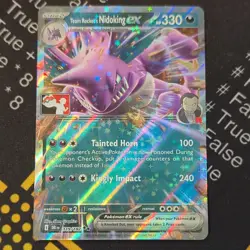 Team Rocket's Nidoking ex 119/182 Prize Pack Series Cards Holo Pack Fresh - Image 1
