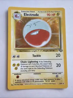 Pokemon TCG Electrode Jungle 2/64 Holo Unlimited Holo Rare - Image 1