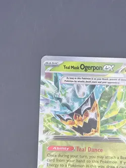 Teal Mask Ogerpon ex 025/167 Double Rare Twilight Masquerade Pokemon TCG Card NM - Image 3