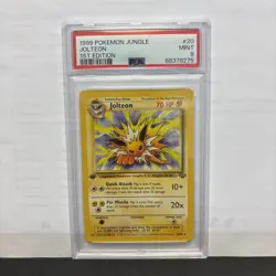 1999 POKEMON JUNGLE 1ST EDITION #20 JOLTEON PSA 9 - Image 1