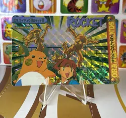 Pokemon Pikachu Sticker Rare Vintage Vending Machine Holo prism Nostalgia - Image 4