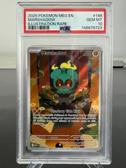 Pokemon TCG PSA 10 GEM MINT Marshadow 146/132 Mega Evolution English - Image 1