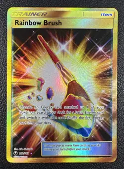 Pokemon Rainbow Brush Secret Rare Full Art Holo 182/168 Celestial Storm - Image 3
