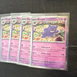 LOT OF (4) Gengar 094/165 SV:151 Exclusive Cosmo Holo Promo - Image 1