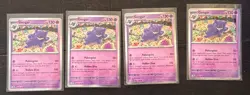 LOT OF (4) Gengar 094/165 SV:151 Exclusive Cosmo Holo Promo - Image 3