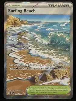 Surfing Beach 114/086 ME04: Chaos Rising NM Pokemon TCG Ultra Rare - Image 1