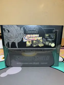 Pokemon TCG Sword & Shield Zacian ETB Elite Trainer Box Plus Factory Sealed - Image 2