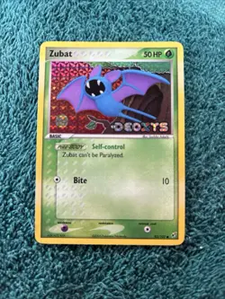 Zubat 83/107 EX Deoxys Stamped Reverse Holo Pokemon TCG 2005 - Image 1